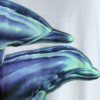 T-shirt marque HABITAT, motif deux dauphins, détails