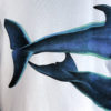 T-shirt marque HABITAT, motif deux dauphins, détails